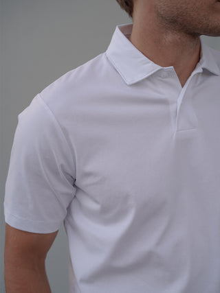 Jersey Polo - White