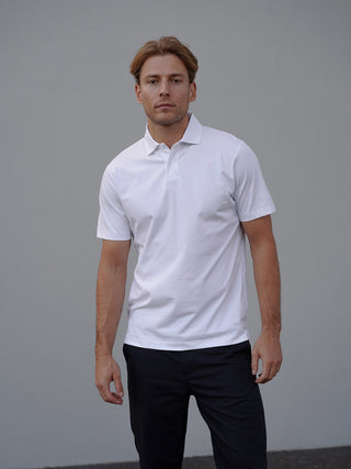 Jersey Polo - White