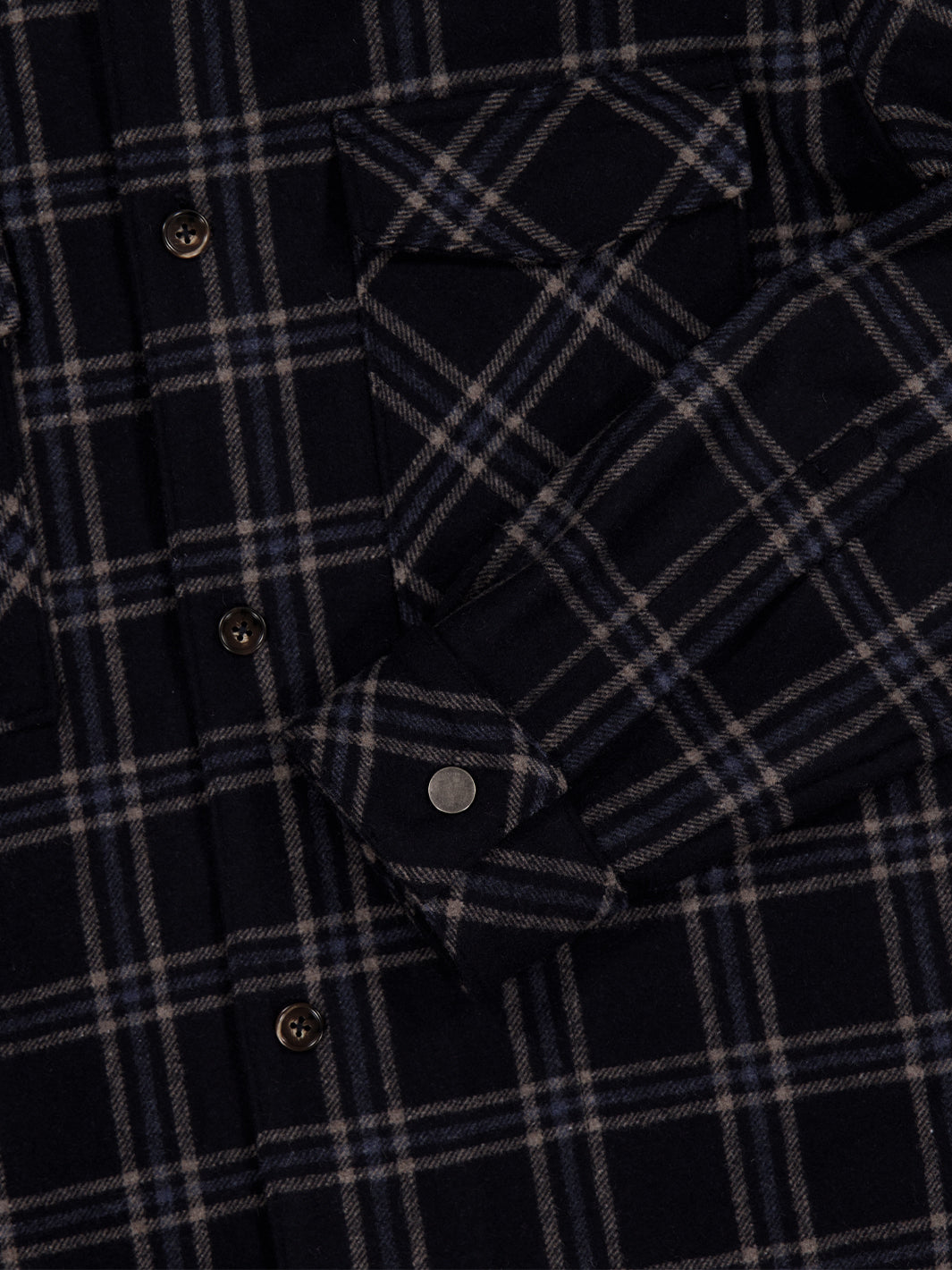 Woollen Shacket - Blue Check