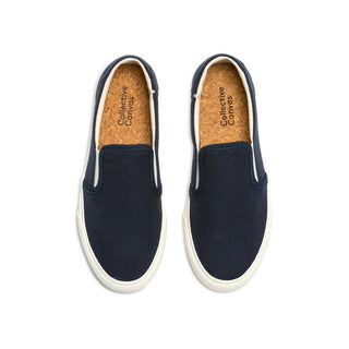 Collective Canvas Slip On Navy