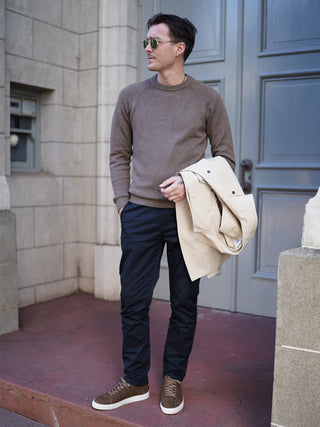 Chunky Knit Crew - Mocha