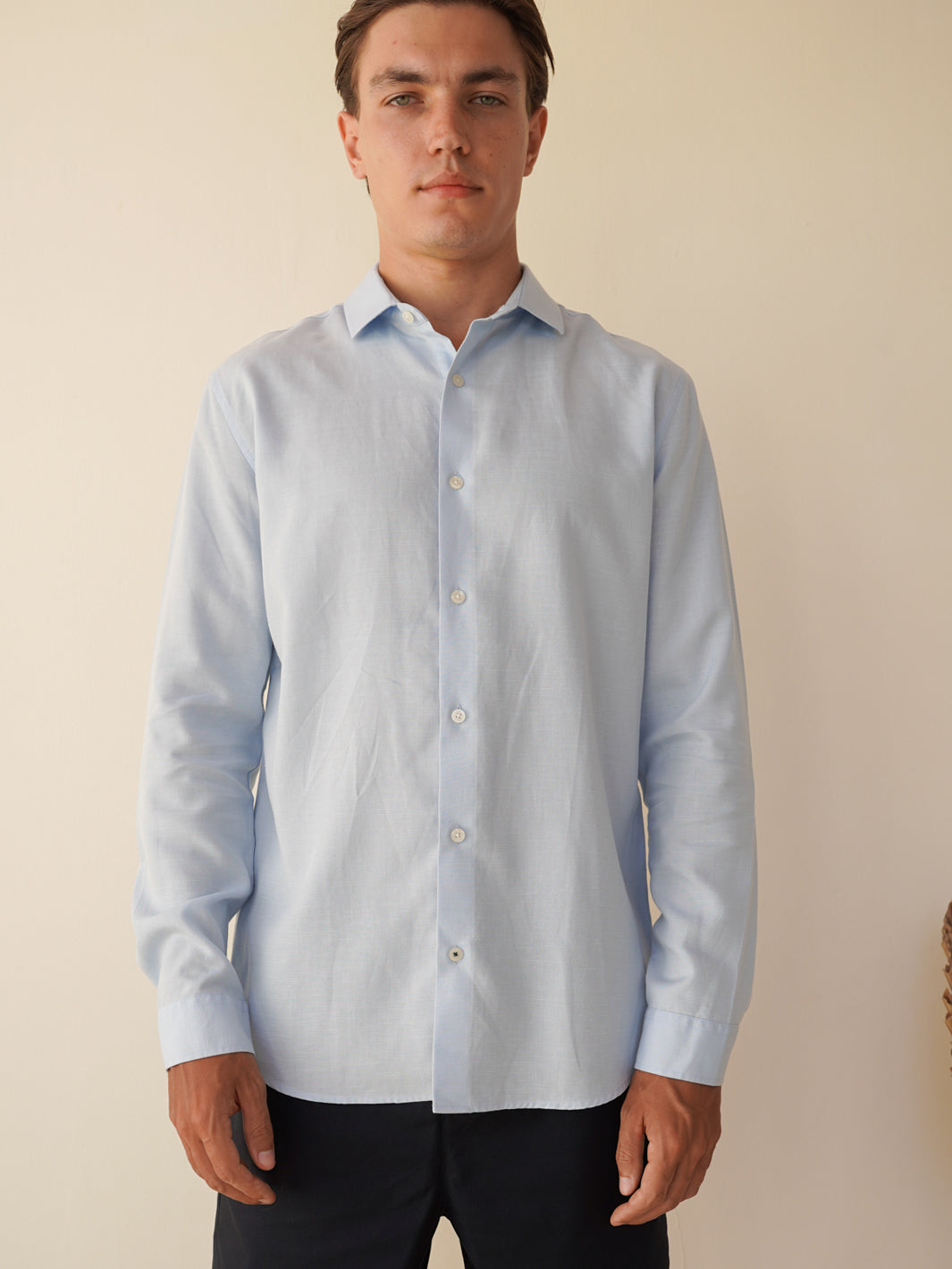 Tencel Linen Shirt - Light Blue