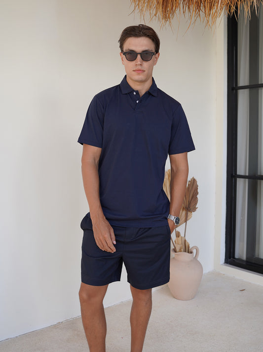 Jersey Polo - Navy