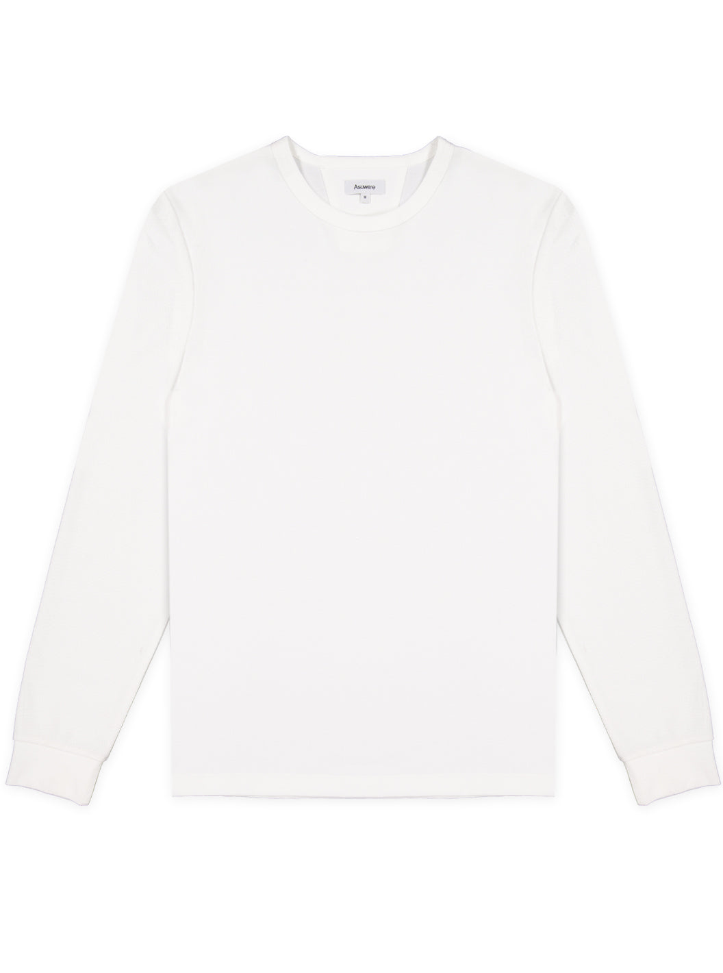 Pique Long Sleeve Tee - White