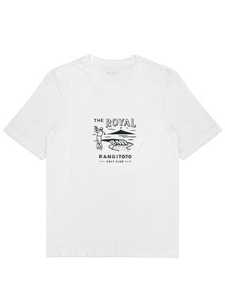 Royal Rangitoto Golf Club Classic Tee - White