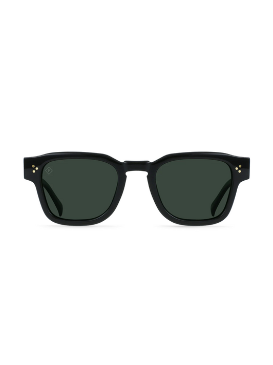 Raen Rece - Recycled Black / Green Polarized