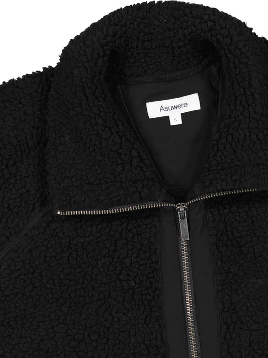 Sherpa Fleece Jacket - Black