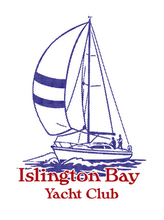 Islington Bay Yacht Club Heavy Tee - Navy