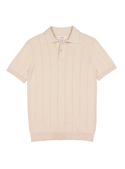 Knit SS Polo - Sand