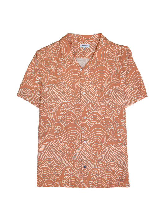 Panama Shirt - Peach Wave