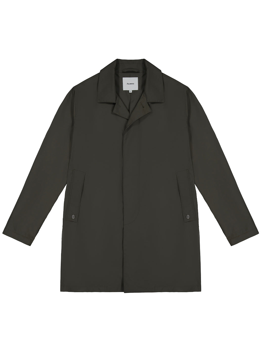 Front of Asuwere Mac Jacket in Khaki