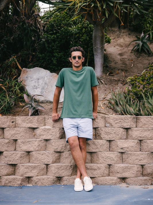 Recycled Cotton Tee - Emerald