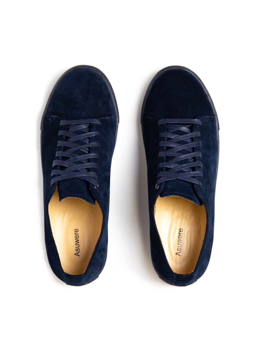 Navy suede leather Asuwere sneakers 
