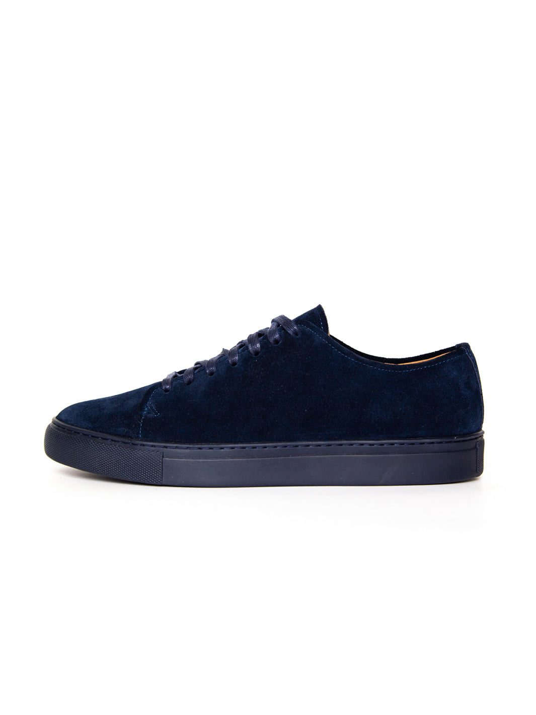 Navy suede leather low Asuwere sneakers