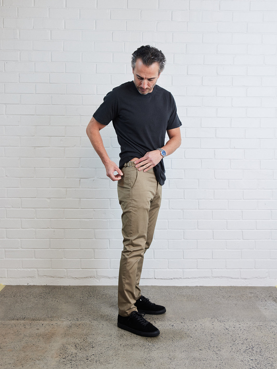 Tapered Organic Cotton Daily Chino - Gravel