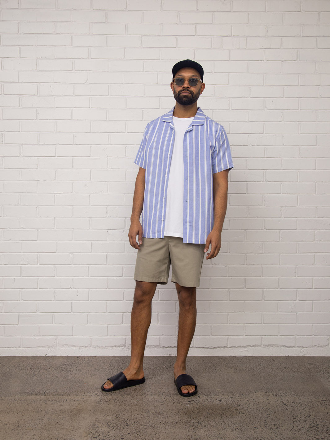 Panama Shirt - Blue Stripe