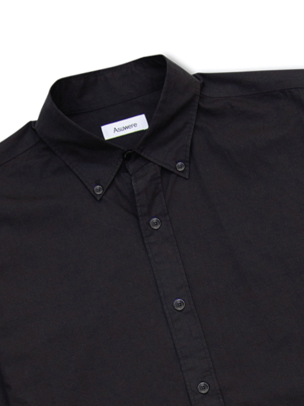Poplin Button Down Shirt - Black