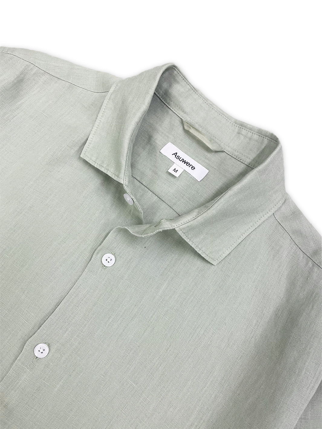 Essential Linen S/S Shirt - Sage