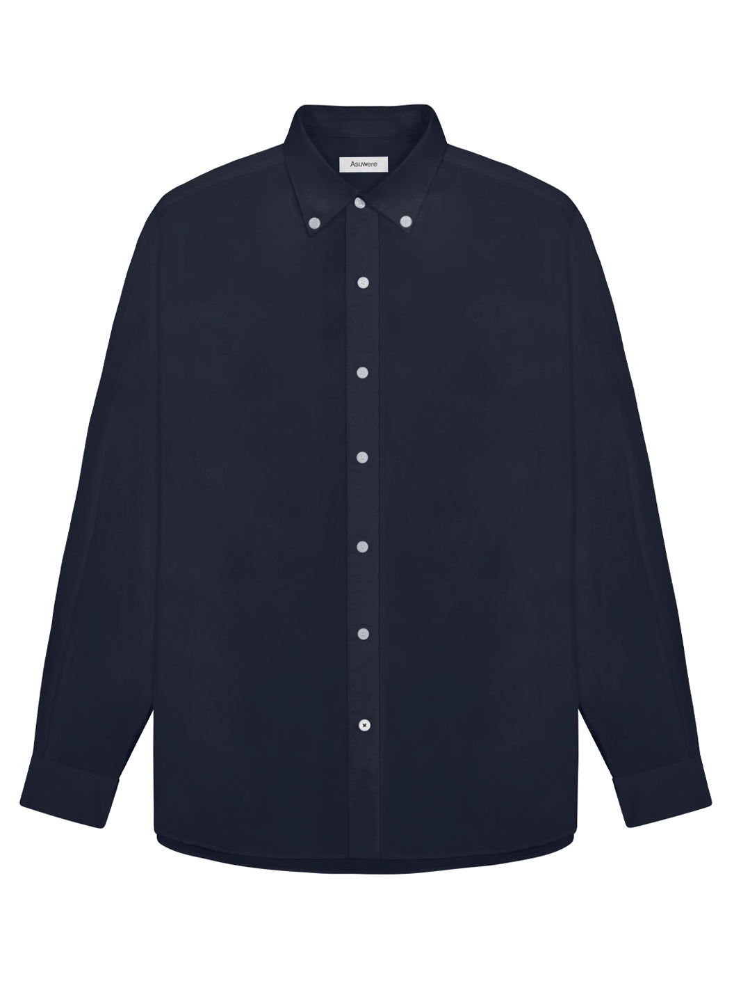 Poplin Button Down Shirt - Navy