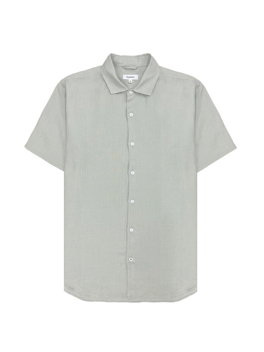 Essential Linen S/S Shirt - Sage