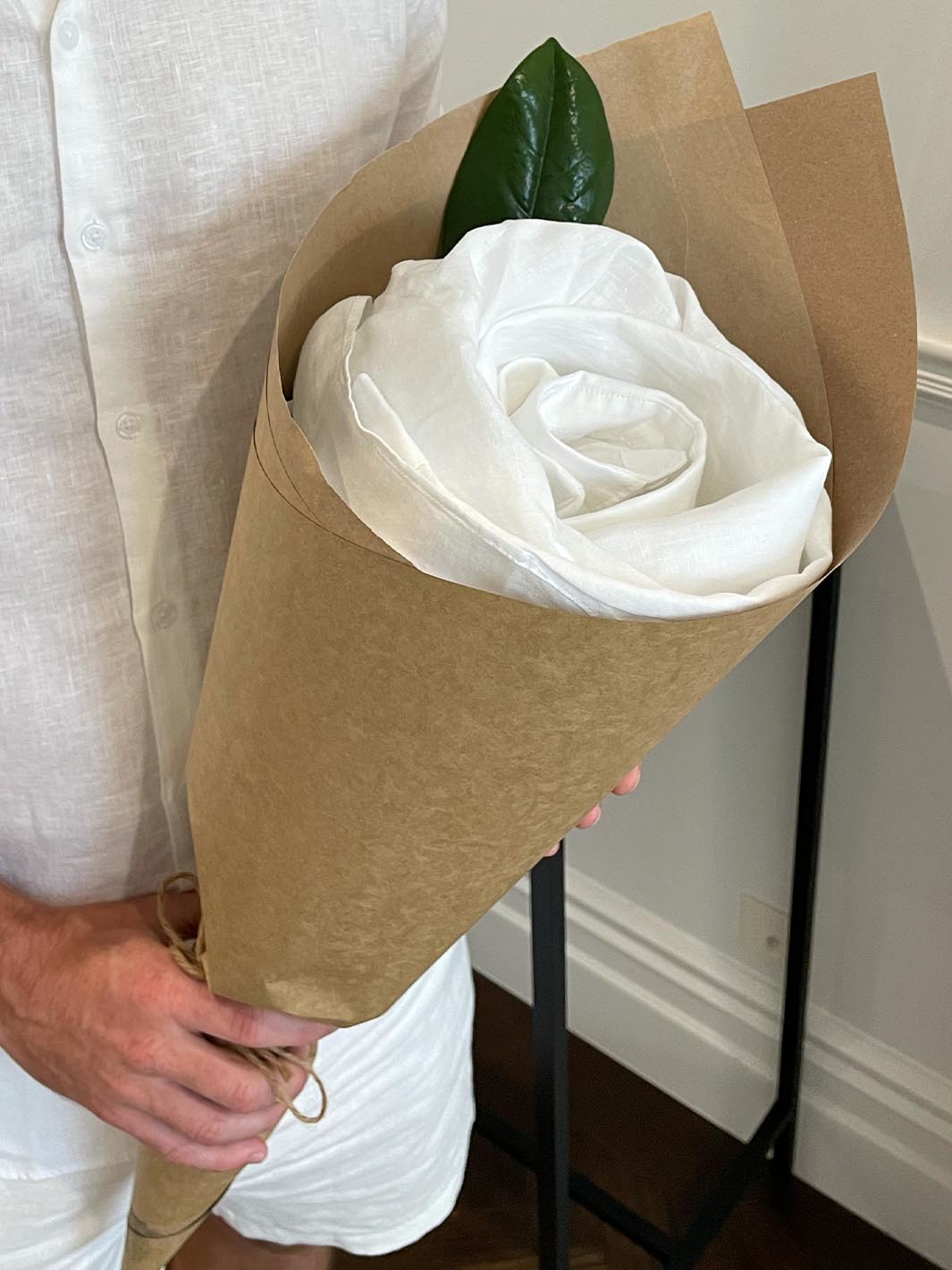 Linen Shirt Bouquet - White