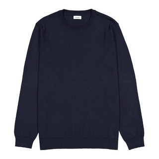 Cotton Silk Crew - Navy