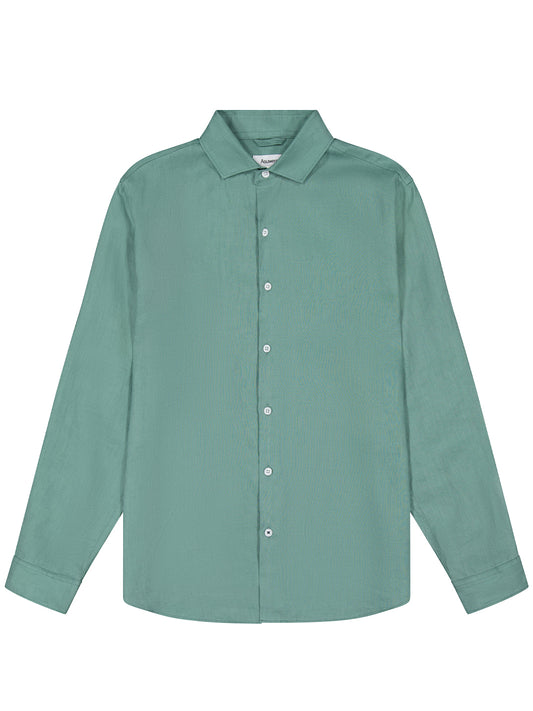 Heavy Linen Shirt - Sea Green