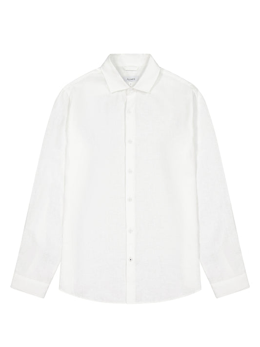 Heavy Linen Shirt - White